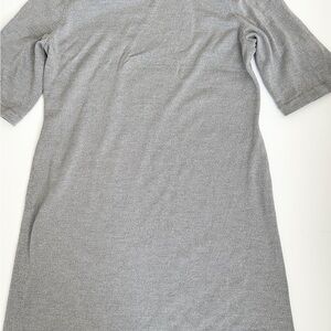 RSVP by Talbots Silver Metallic Knit Sweater Dress